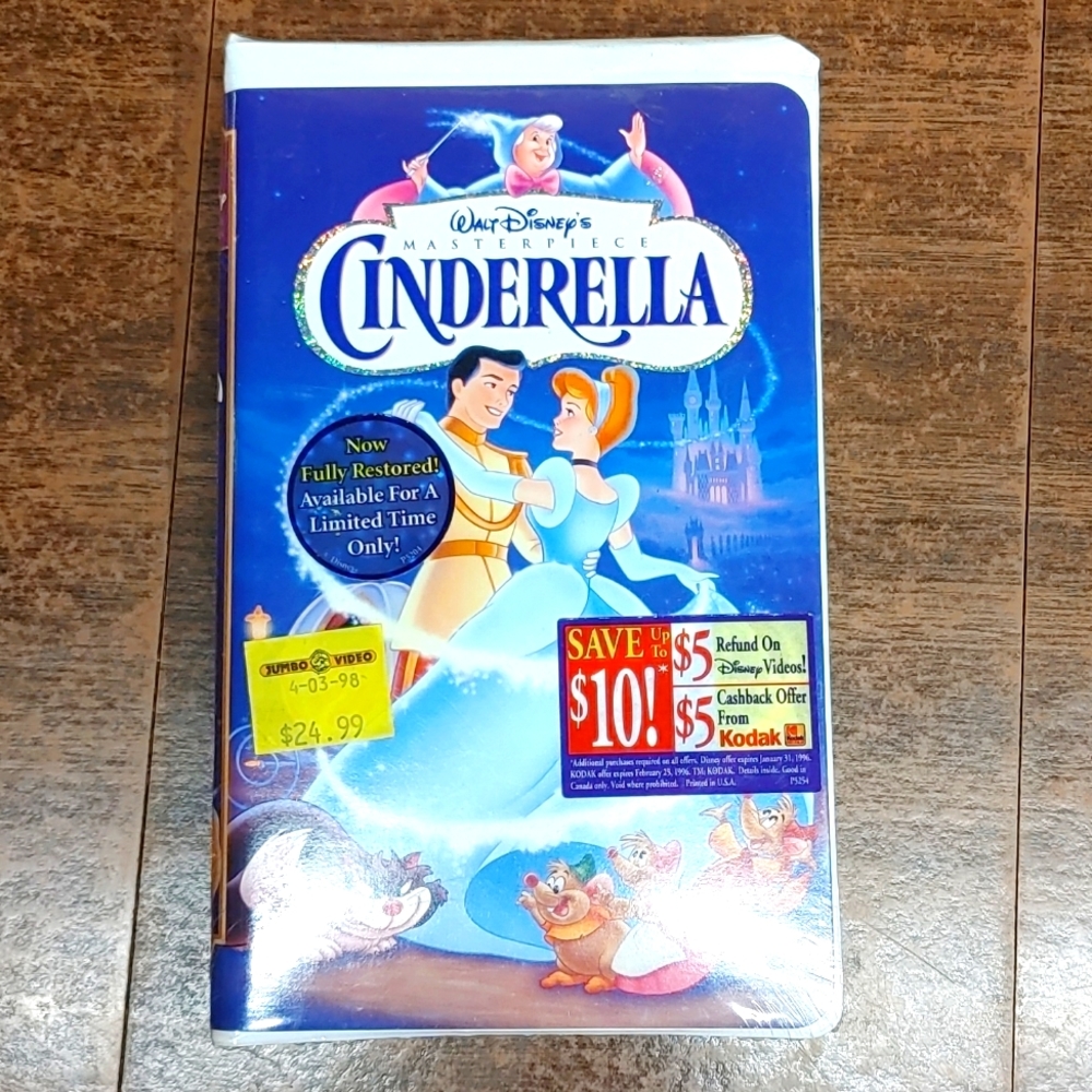 New unopened VHS Cinderlla